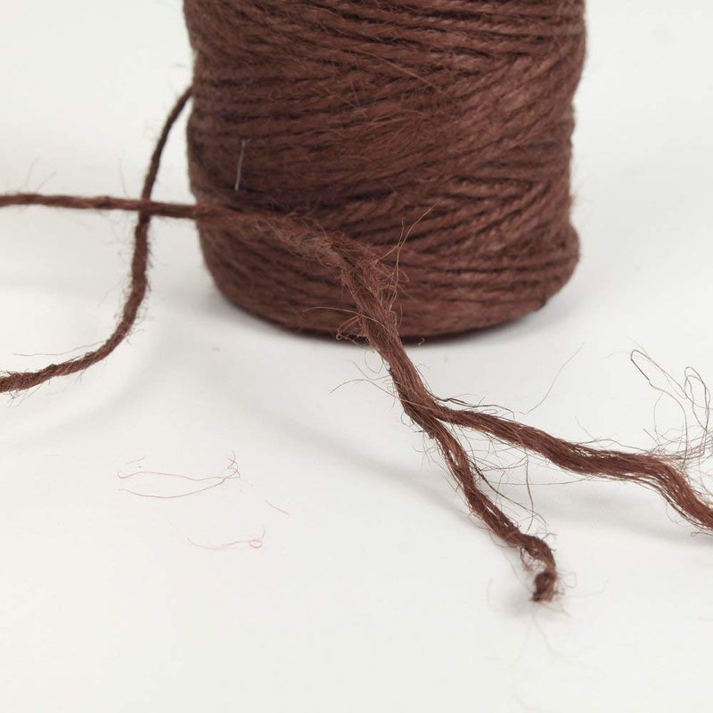 Micomon 300 Feet Natural Jute Twine for Arts, Crafts, Gifts, Christmas, Industrial Packing, Gardening - Durable String (Brown) - Image 4
